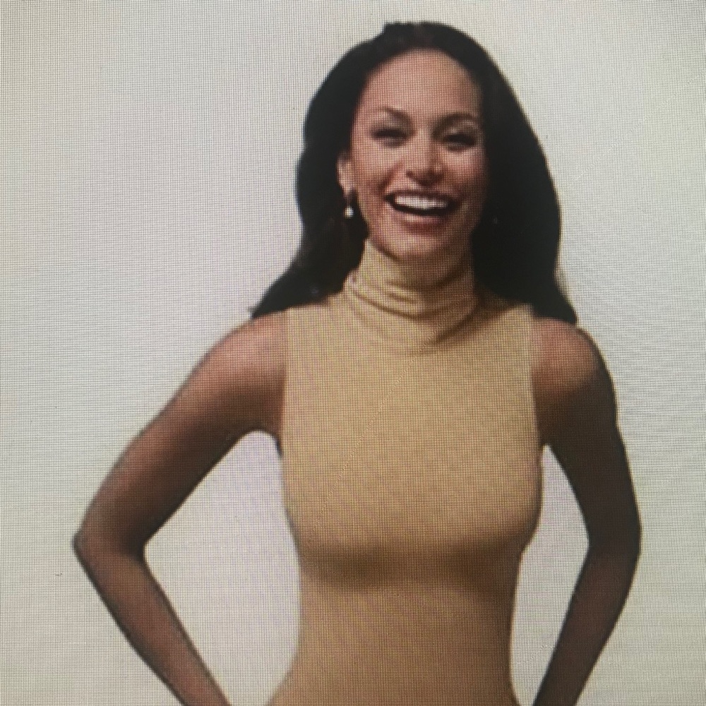 Spanx On Top and in Control Turtleneck Beige